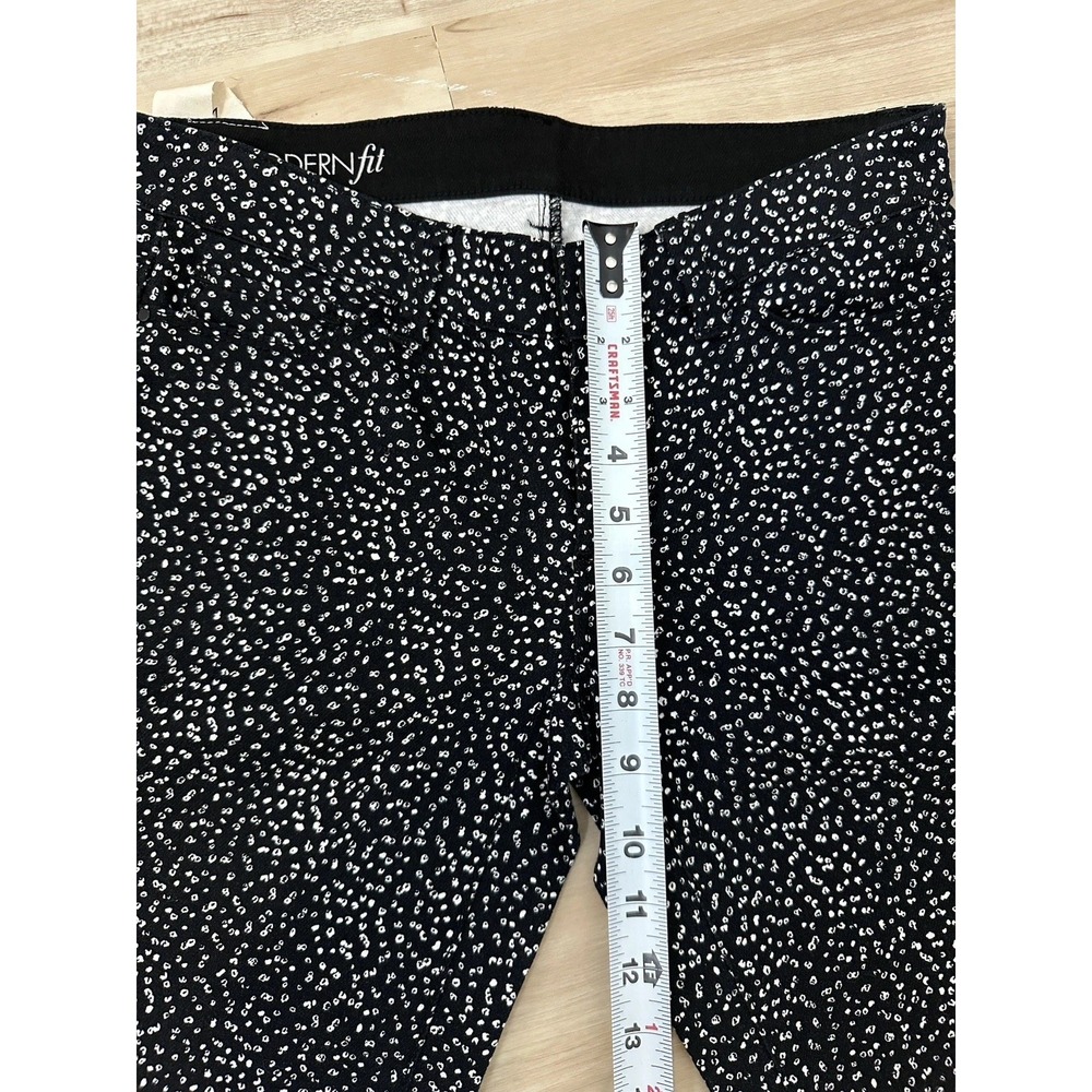 LOFT By Ann Taylor Polka Dot Business Casual Pants Modern Fit Slim Leg Size 2 - Picture 13 of 14